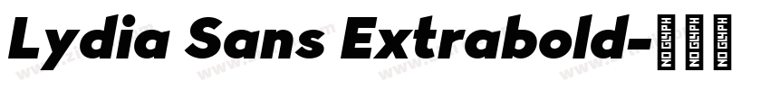 Lydia Sans Extrabold字体转换